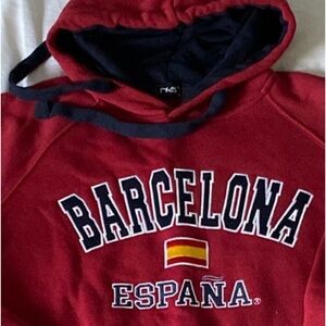 Barcelona Spain Espania Hoodie hooded sweatshirt soft L